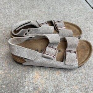 Birkenstock Arizona Kids Taupe Suede Sandals